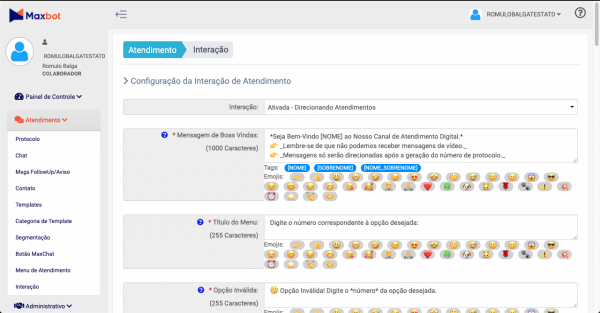 uma captura de tela de uma tela de computador com vários emoticons