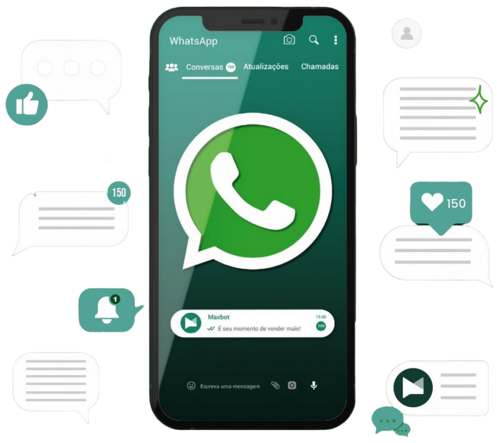 tela de celular com whatsapp